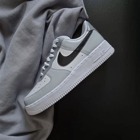 nike air force 1 low schwarz grau weiß|Nike Air Force 1 low.